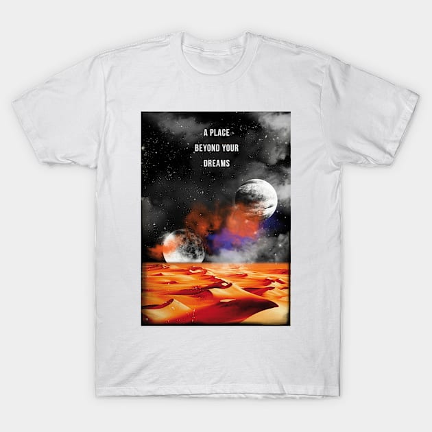 Dune retro travel art print T-Shirt by 2ToastDesign